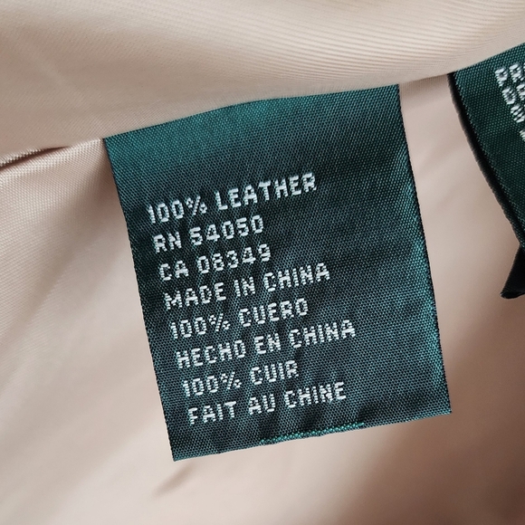 RALPH LAUREN Suede Western Boho Jacket Turquoise Silver Button Whipstitch Size M - Picture 8 of 9